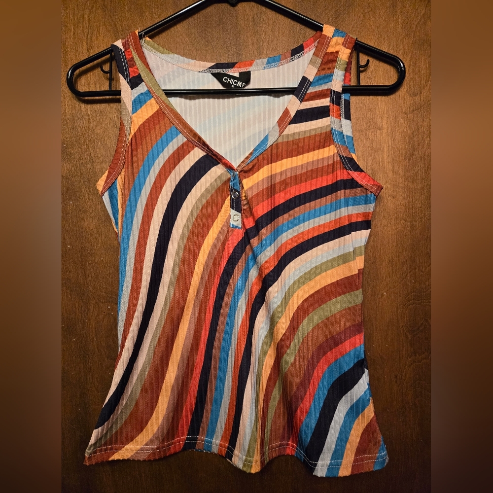 Chicme Multi Color Tank Top